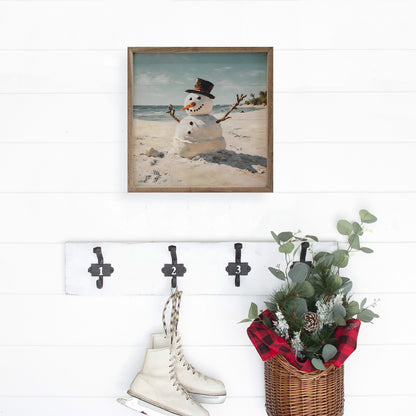 Beach Snowman