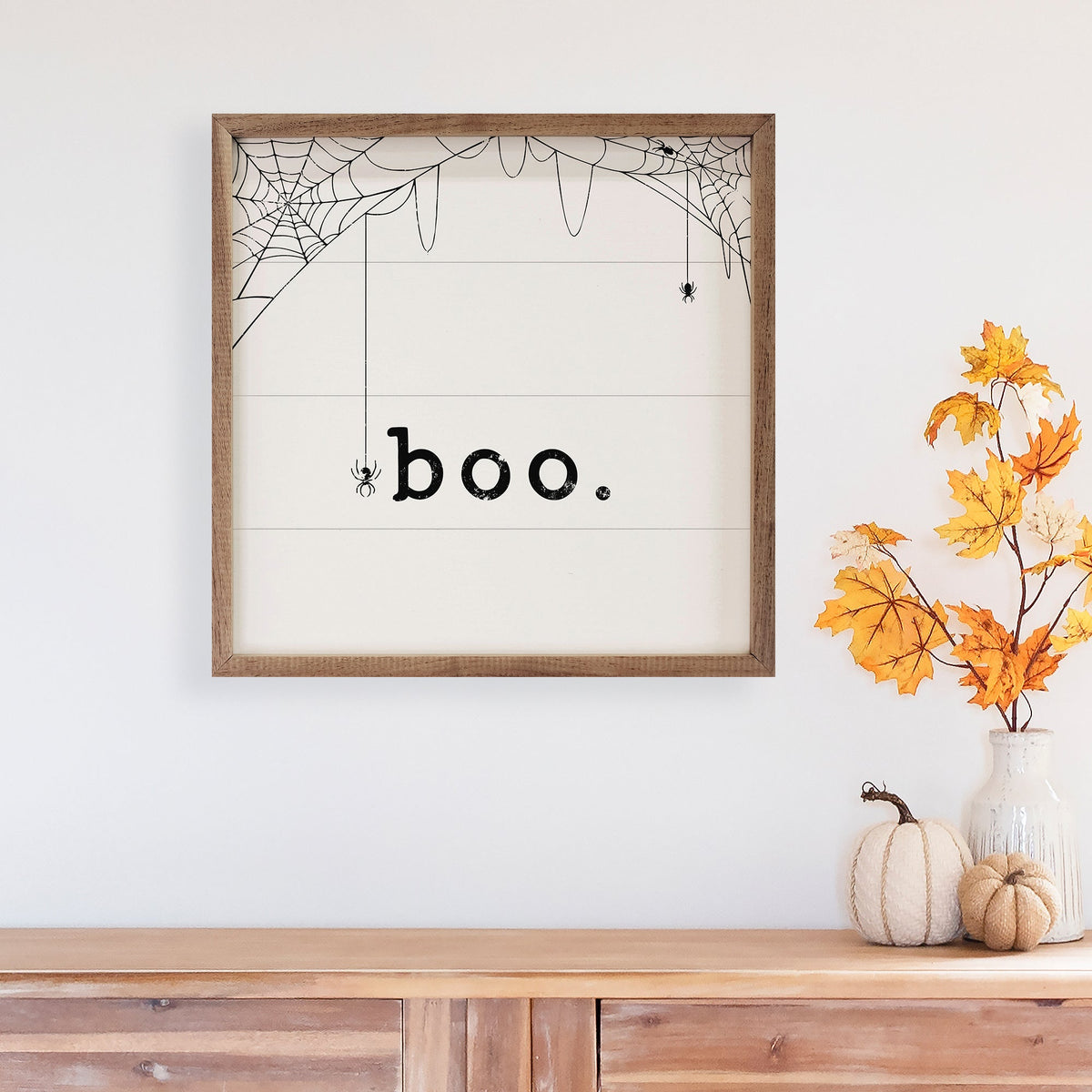 Black Boo Spiderweb White