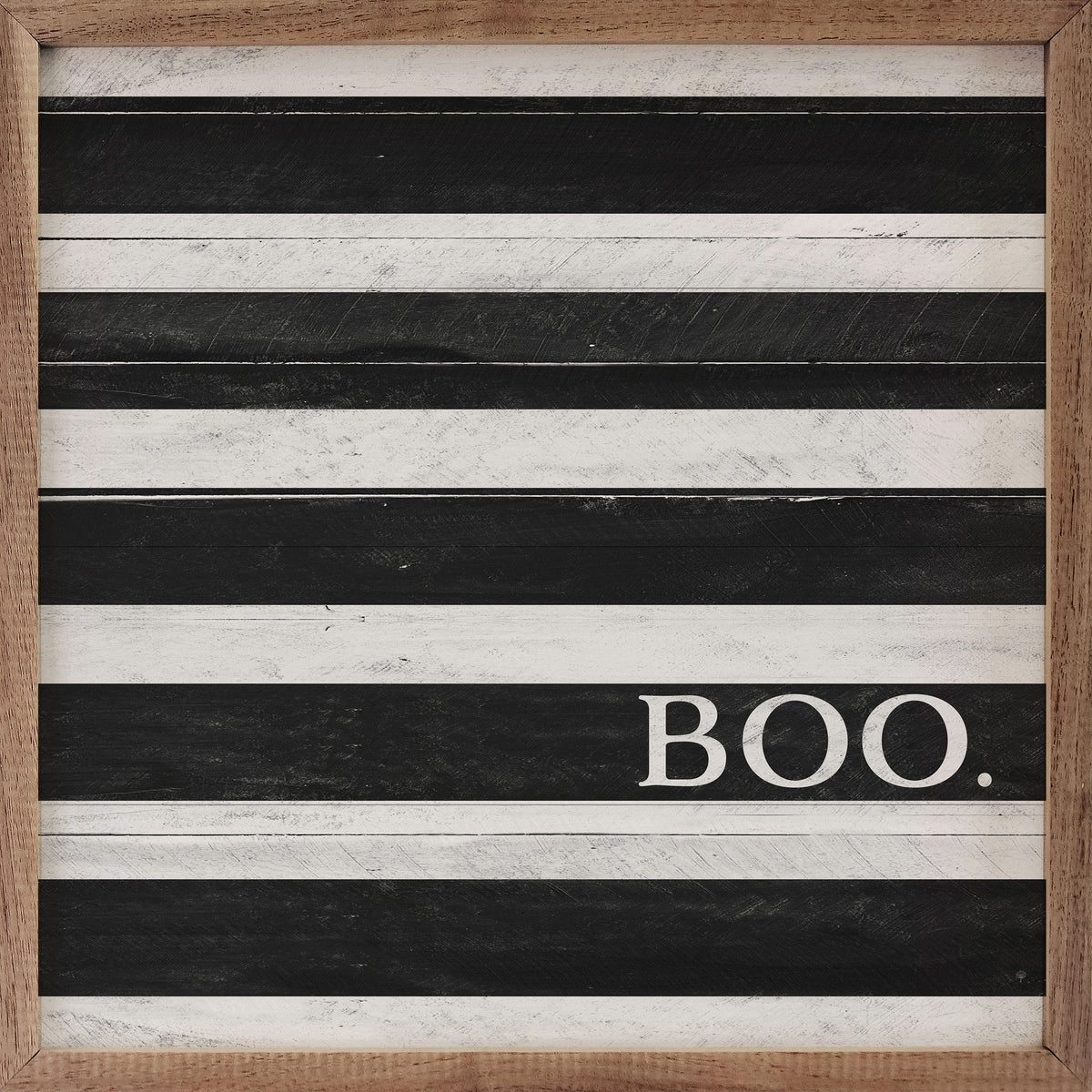 Boo White And Black Stripe