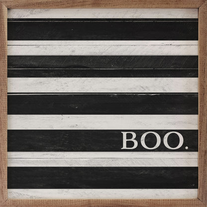 Boo White And Black Stripe