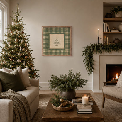 Evergreen Plaid Tree
