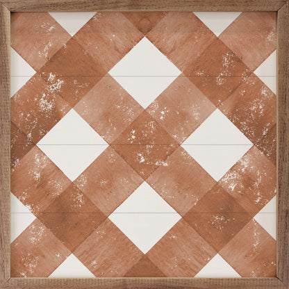 Fall Plaid Diagonal Orange