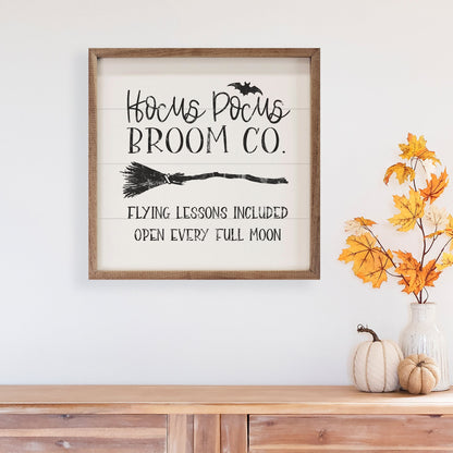 Hocus Pocus Broom Co White