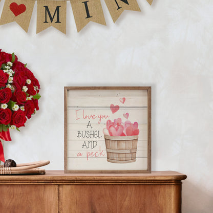I love You A Bushel And A Peck Hearts Whitewash