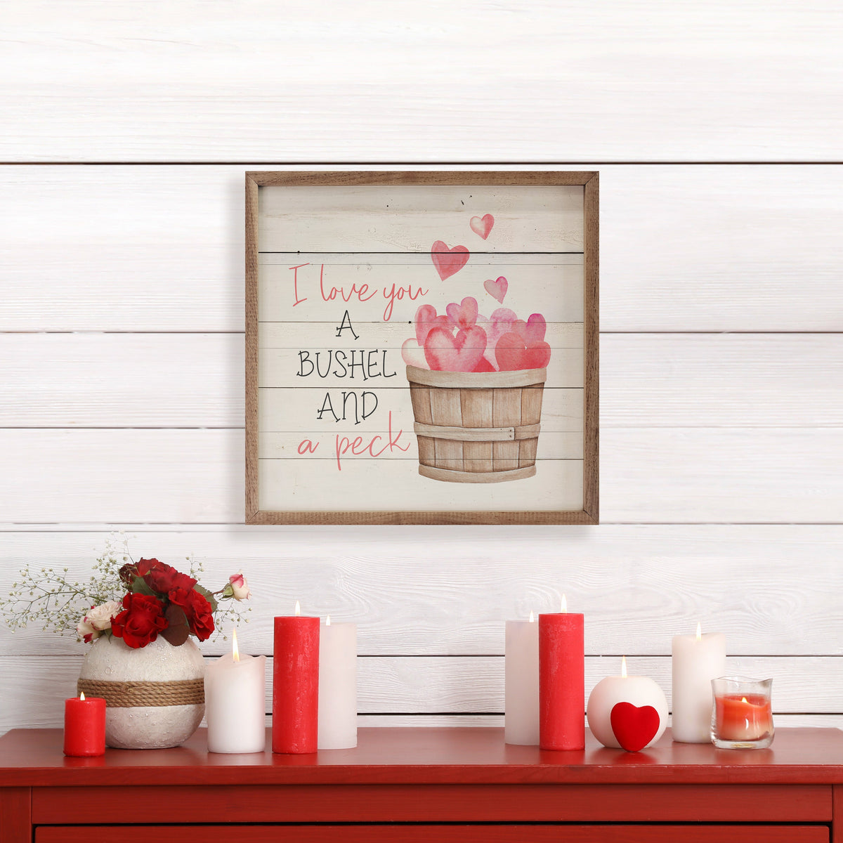I love You A Bushel And A Peck Hearts Whitewash