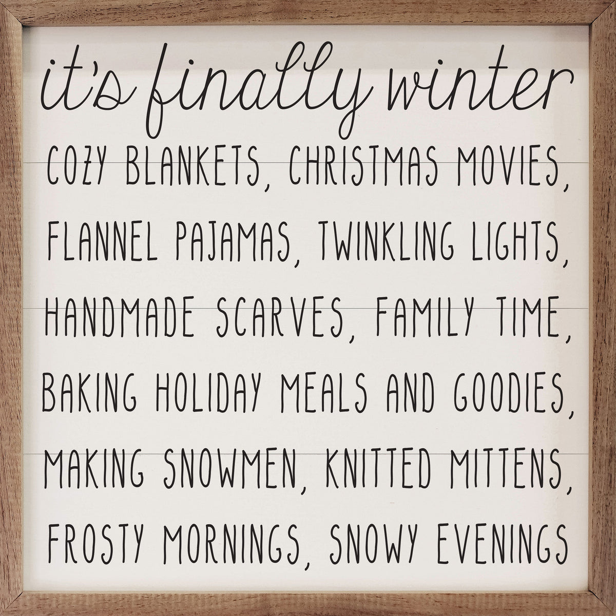 It's Finally Winter White