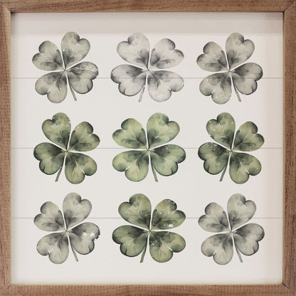 Nine Clovers White