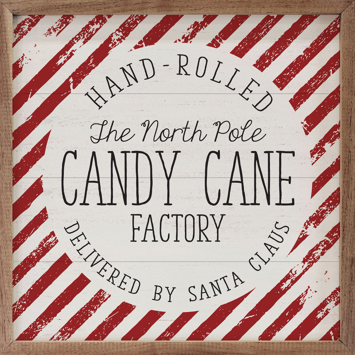 North Pole Candy Cane Factory Stripe