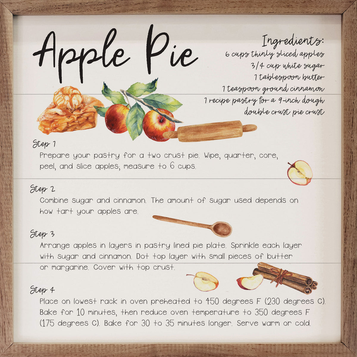 Recipe Apple Pie White
