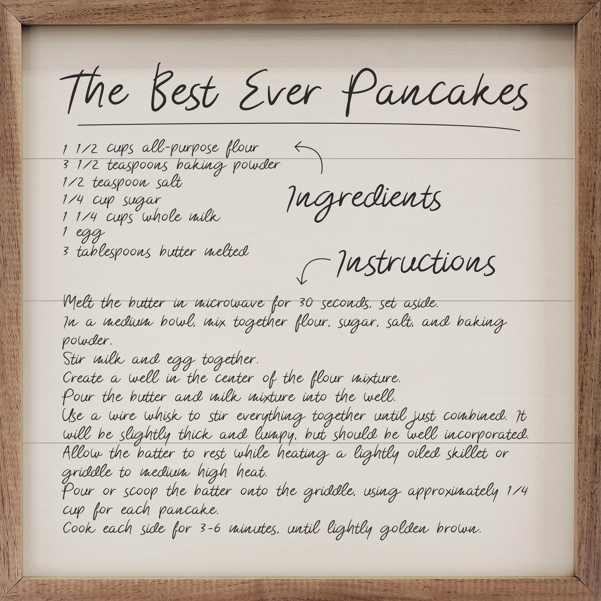 Recipe Best Ever Pancakes White