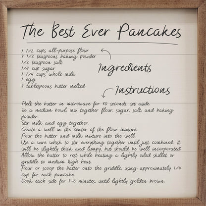 Recipe Best Ever Pancakes White