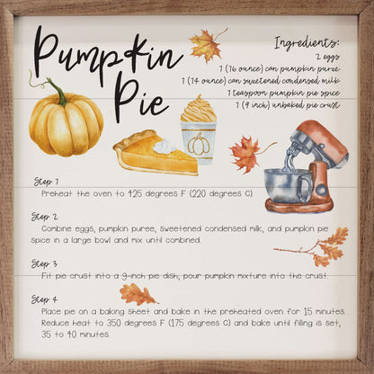 Recipe Pumpkin Pie White