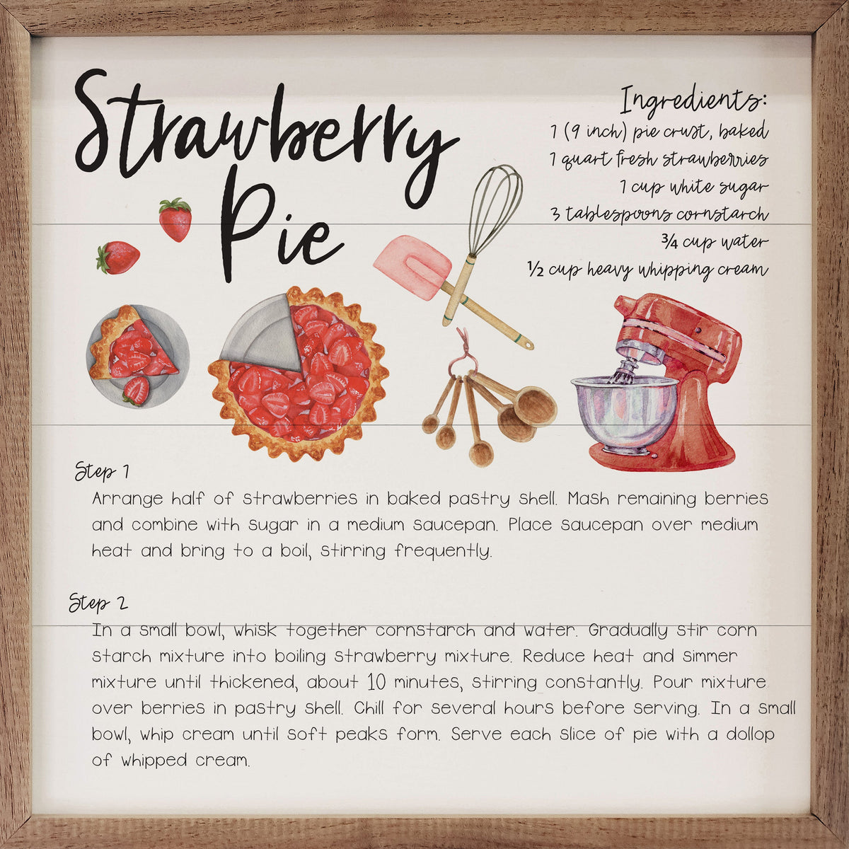 Recipe Strawberry Pie White