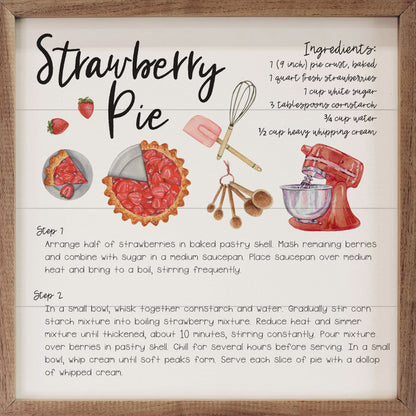 Recipe Strawberry Pie White