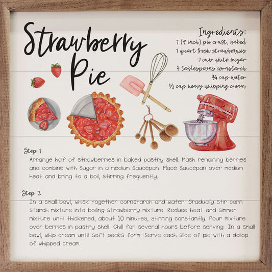 Recipe Strawberry Pie White