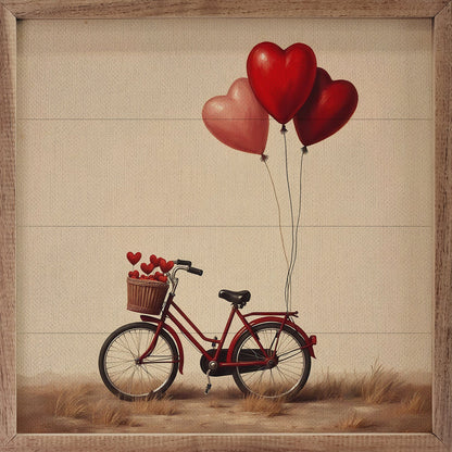 Red Valentine's Heart Bike