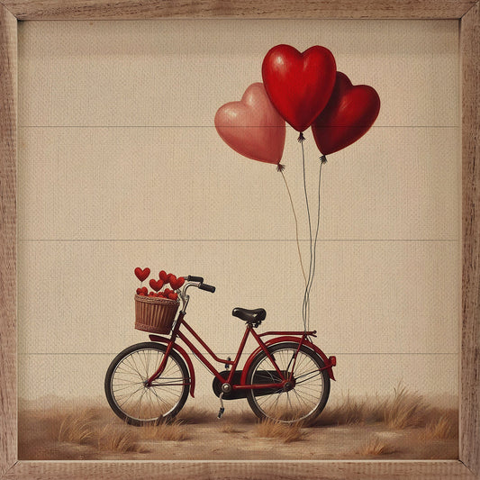 Red Valentine's Heart Bike