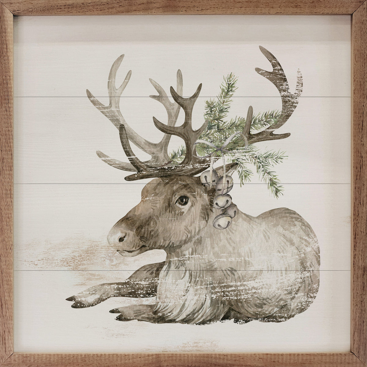 Reindeer With Pine Whitewash