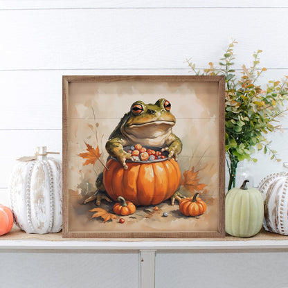 Toad In Pumpkin