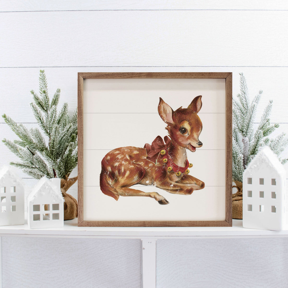 Vintage Deer With Jingle Bells