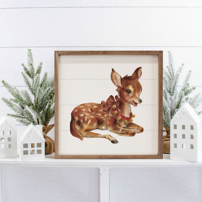 Vintage Deer With Jingle Bells
