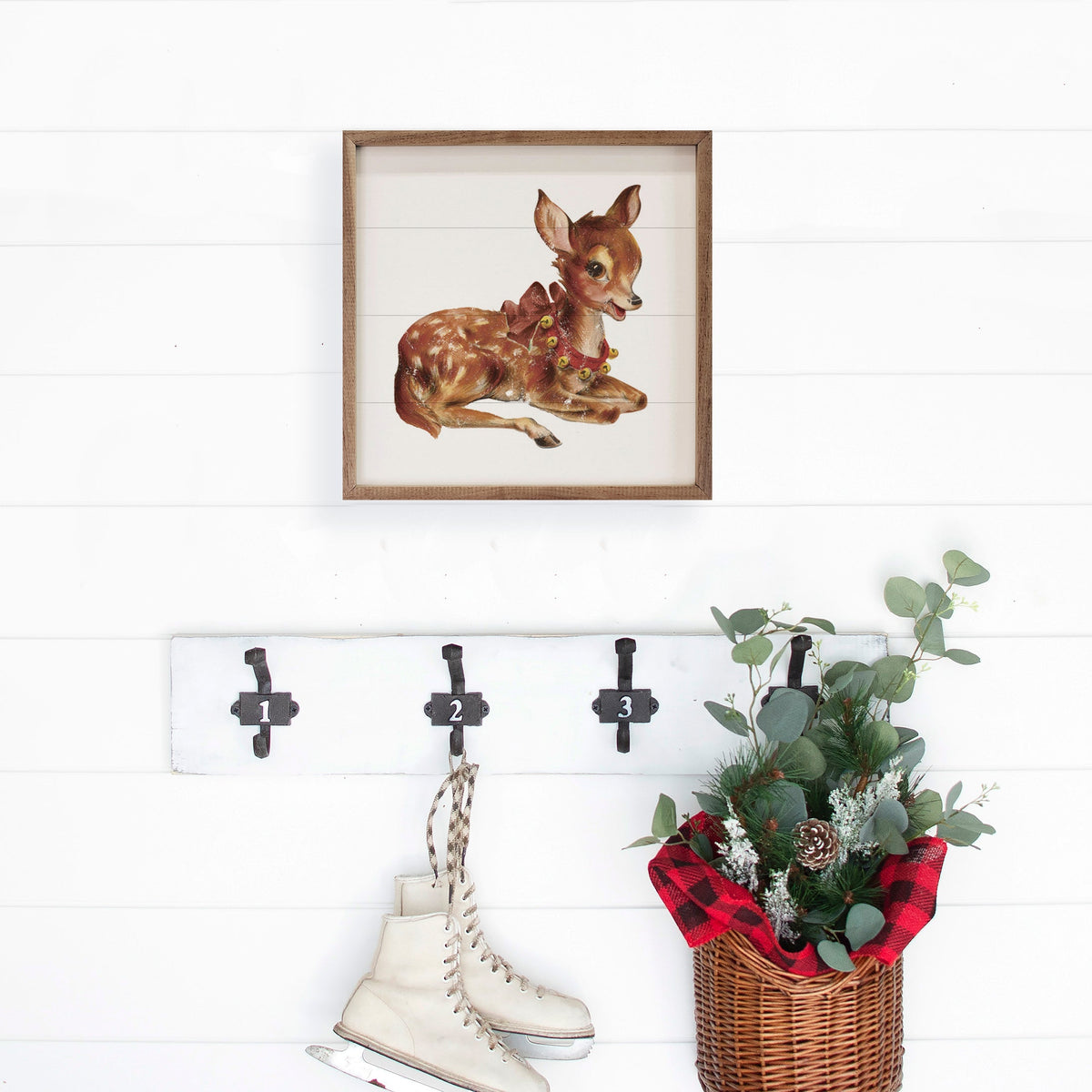 Vintage Deer With Jingle Bells