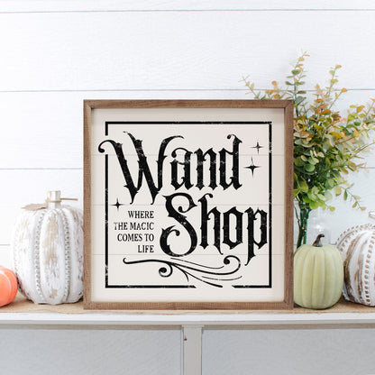 Wand Shop Border White