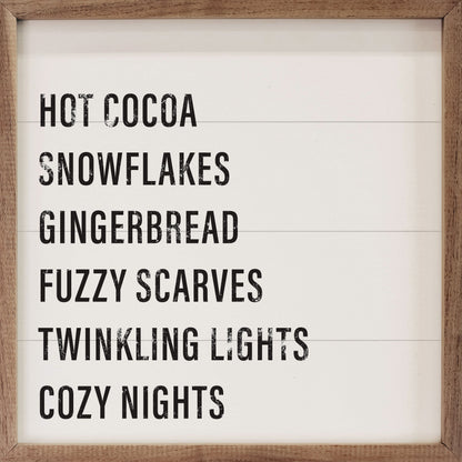 Warm Winter Words White