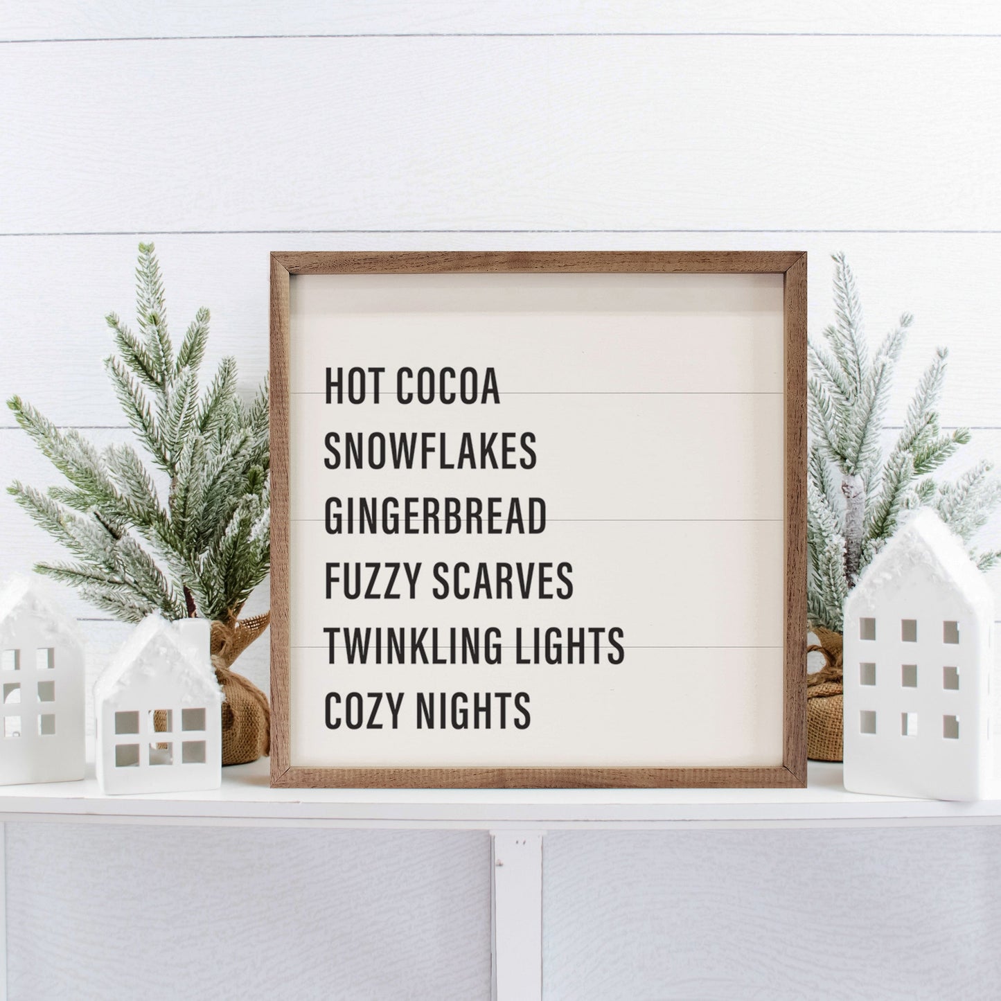 Warm Winter Words White
