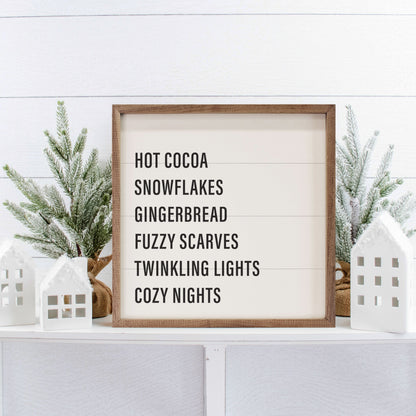 Warm Winter Words White