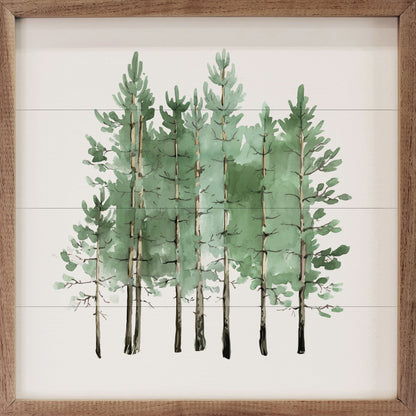 Watercolor Coniferous