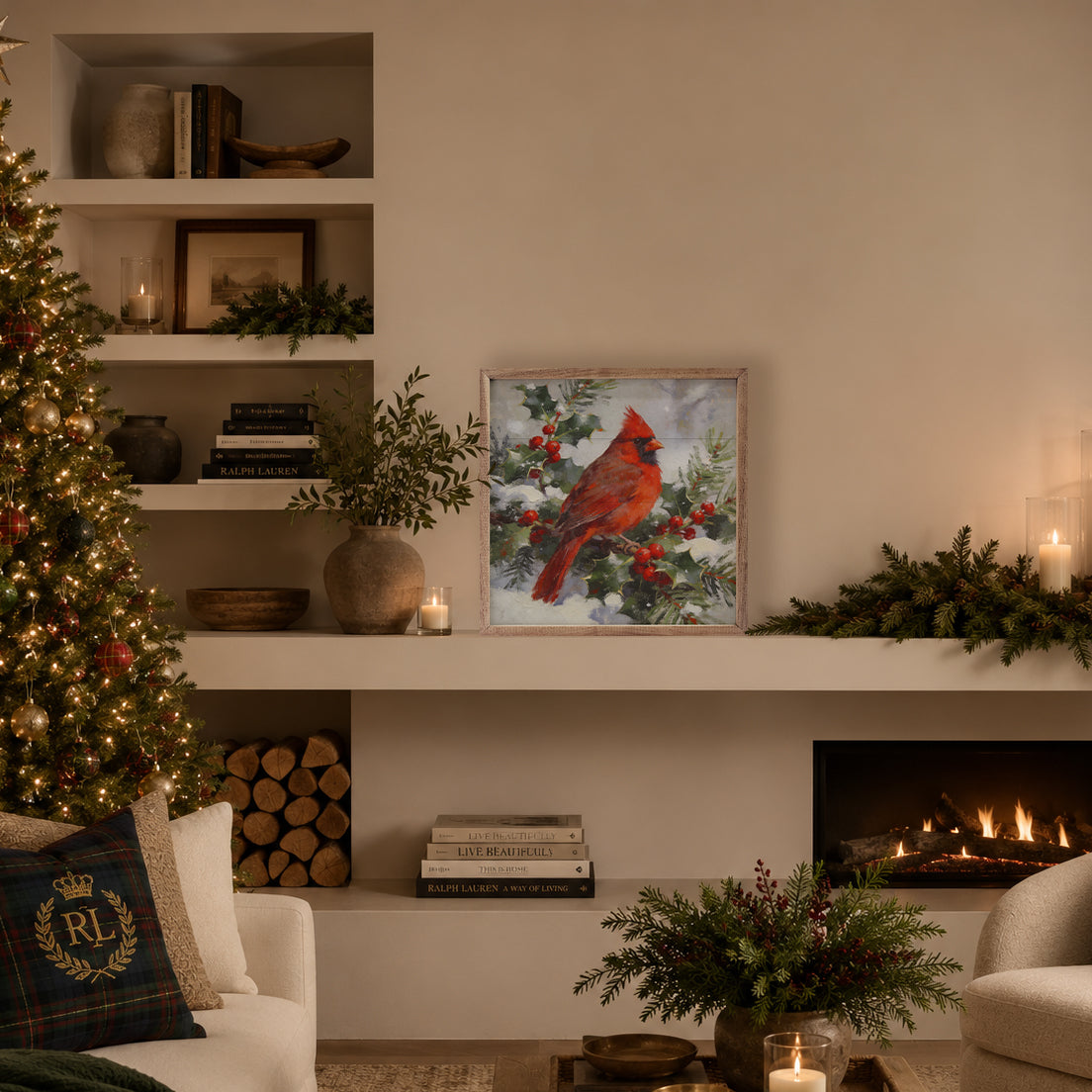 Winter Cardinal Branch