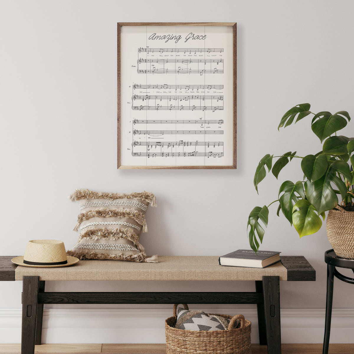 Amazing Grace Old Sheet Music White