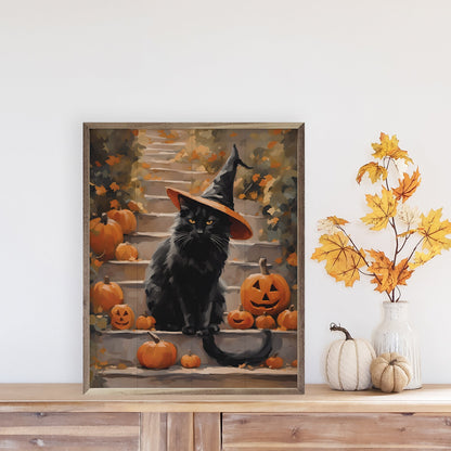 Halloween Cat With Hat
