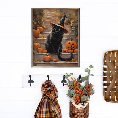 Halloween Cat With Hat