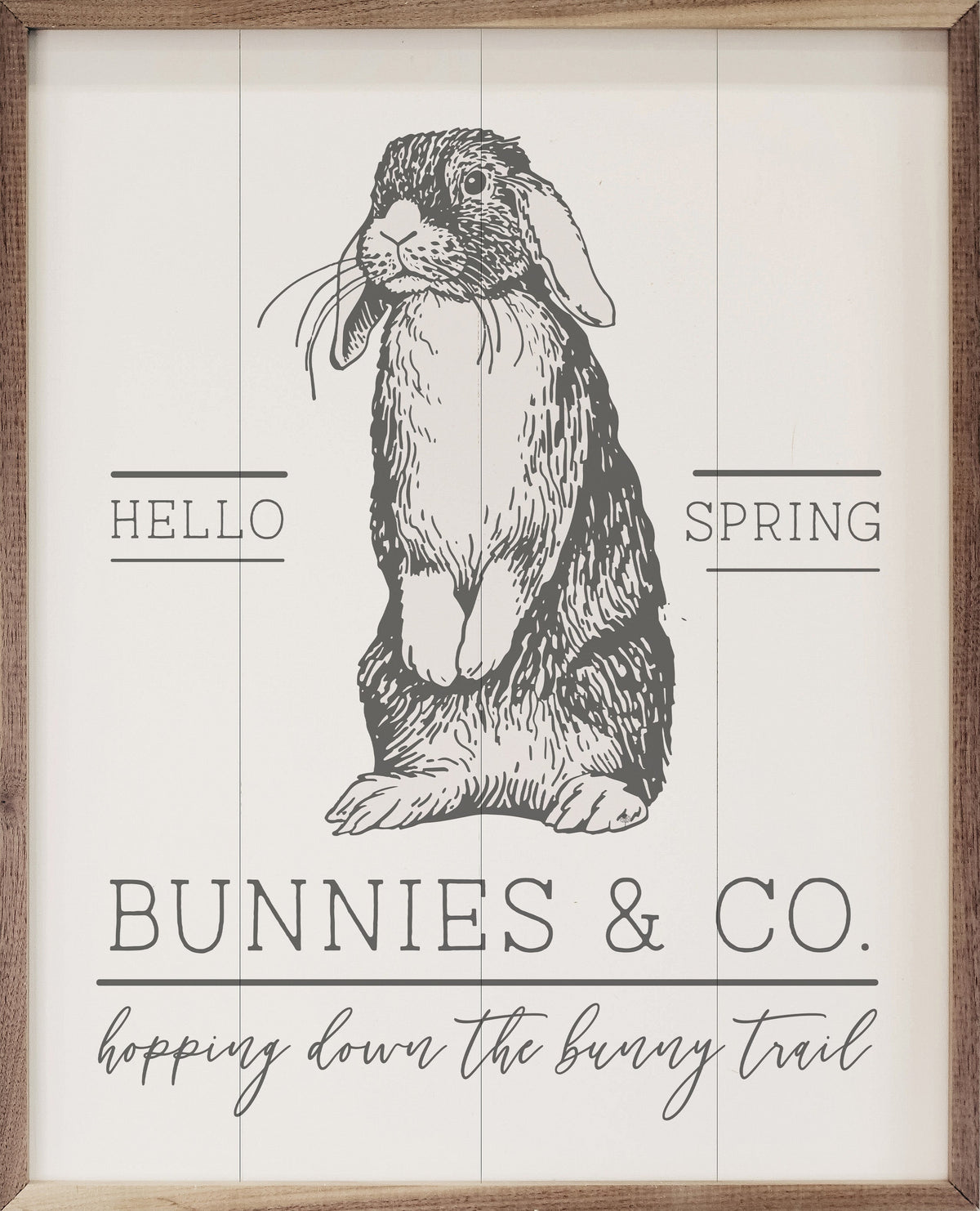 Hello Spring Bunnies And Co White