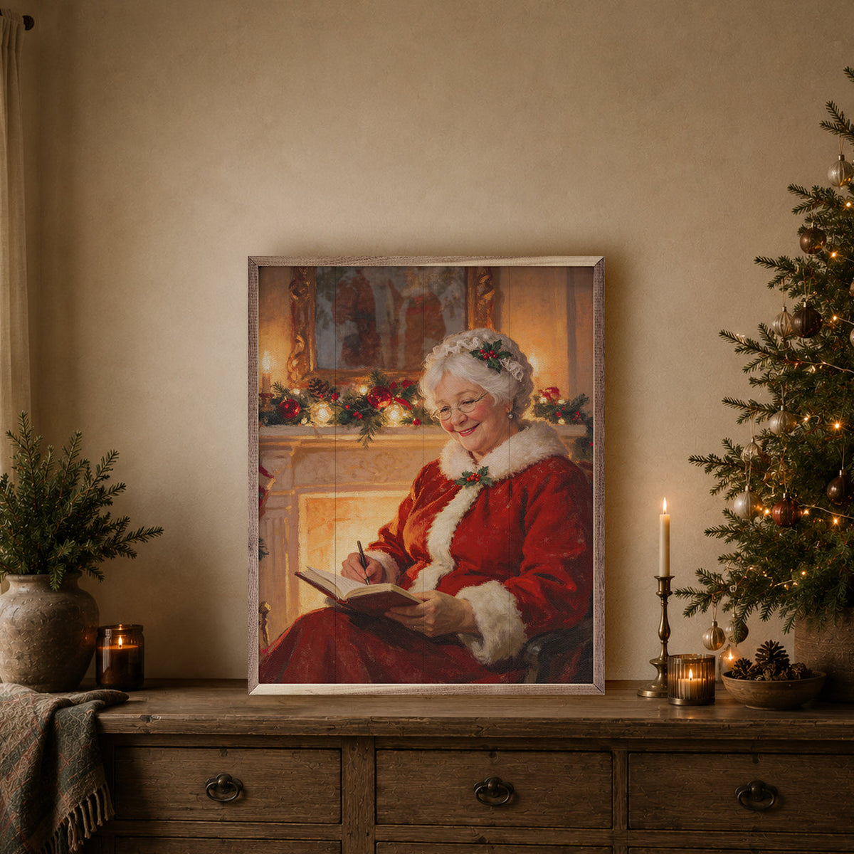 Mrs Claus Journal And Pen