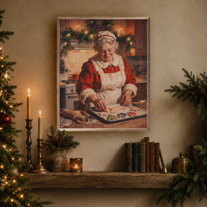 Mrs Claus Making Cookies