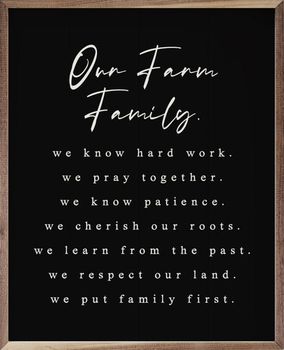 Our Farm Family Values