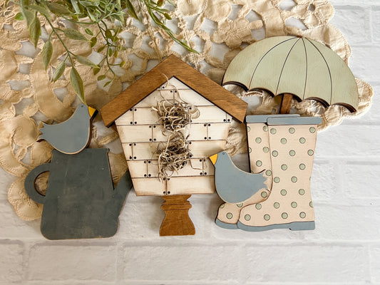 Spring Birdhouse - ADD ON for Interchangeable Rustic Truck - FINISHED PRODUCT