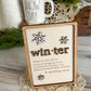 Winter Definition 3D Laser Wood Sign