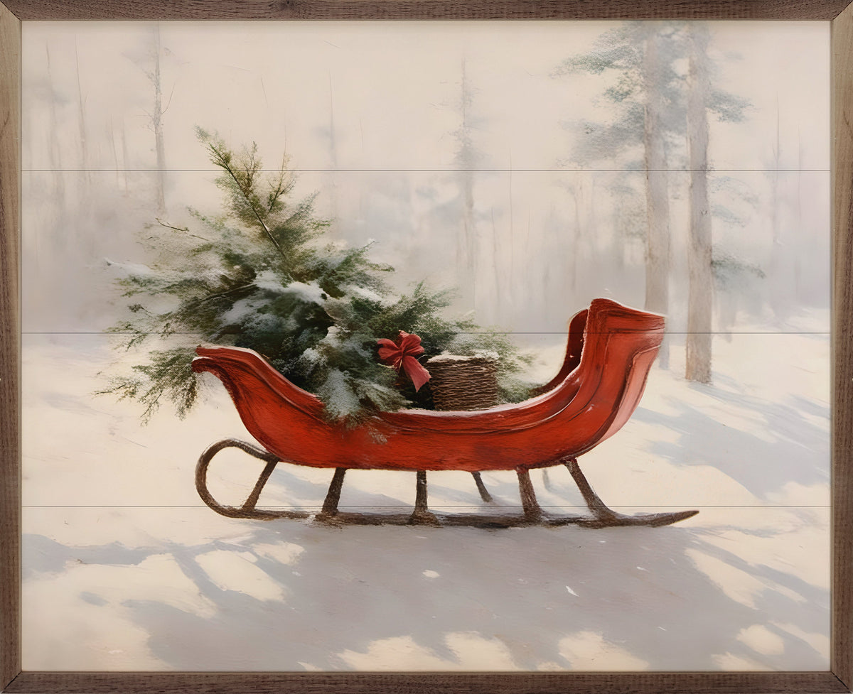 Beautiful Red Sleigh