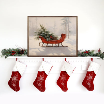 Beautiful Red Sleigh