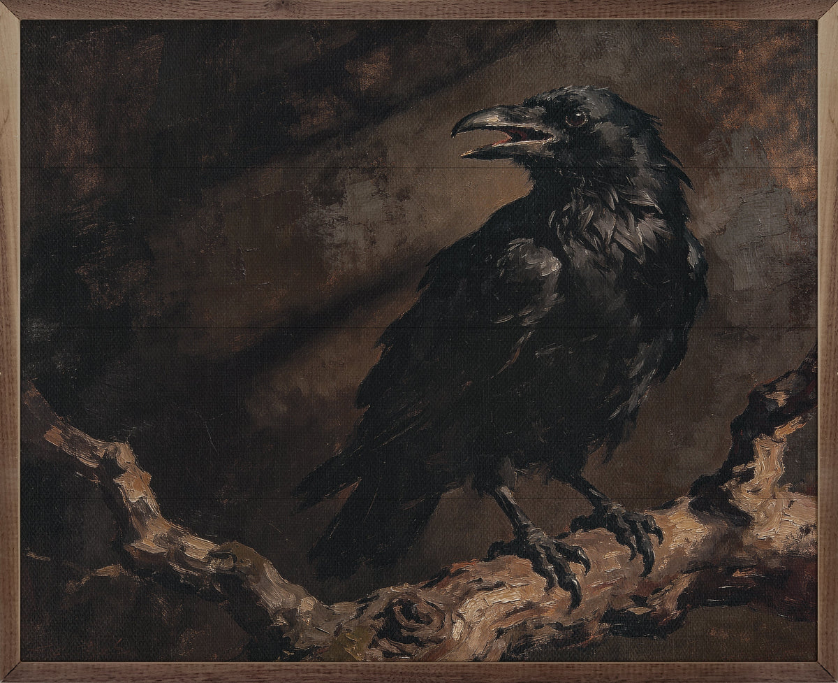 Raven On Branch