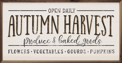 Autumn Harvest Produce And Baked Goods Whitewash