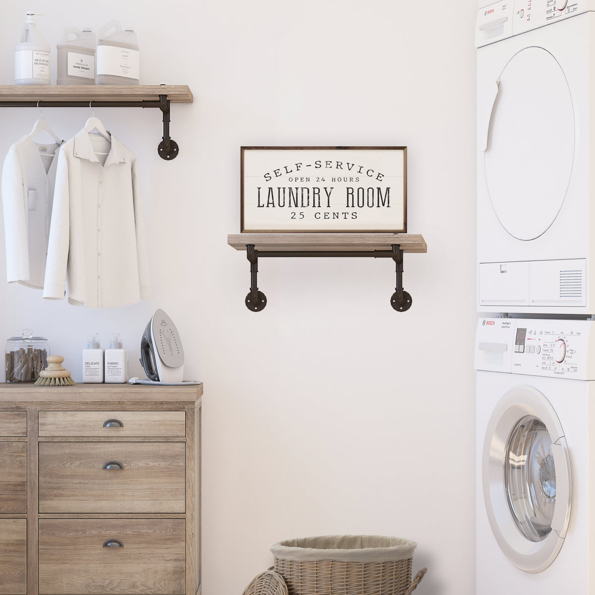 Laundry 25 Cents White