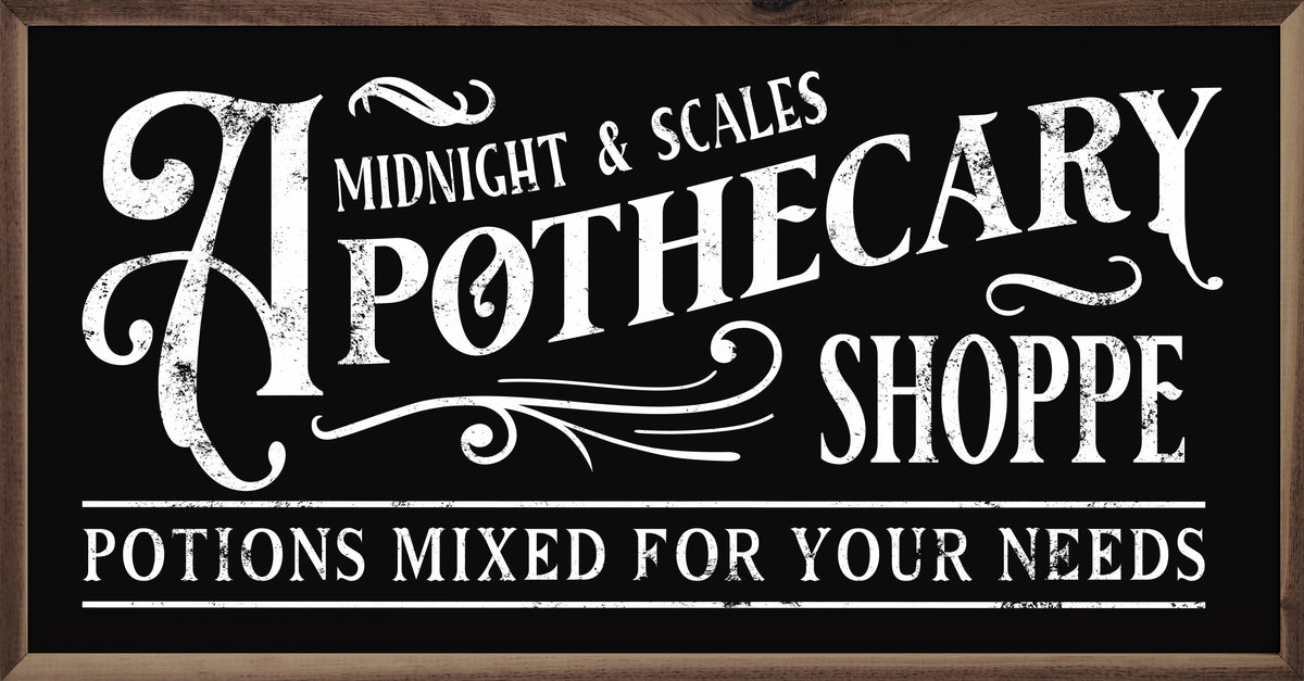 Midnight And Scales Apothecary Shoppe Black