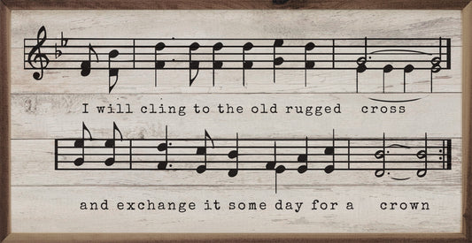 Old Rugged Cross Sheet Music Whitewash
