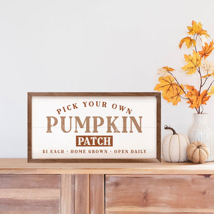 Orange Pick Your Own Pumpkin White