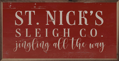 St. Nick's Sleigh Co. Red